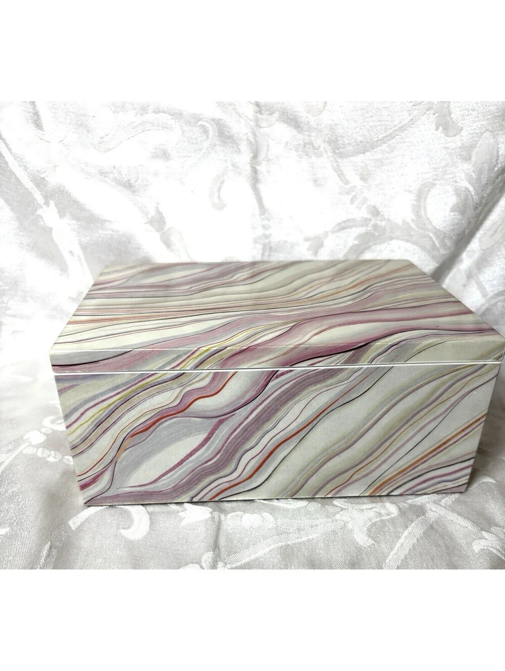 Happy Chic By Jonathan Adler Small marbled pattern jewelry box